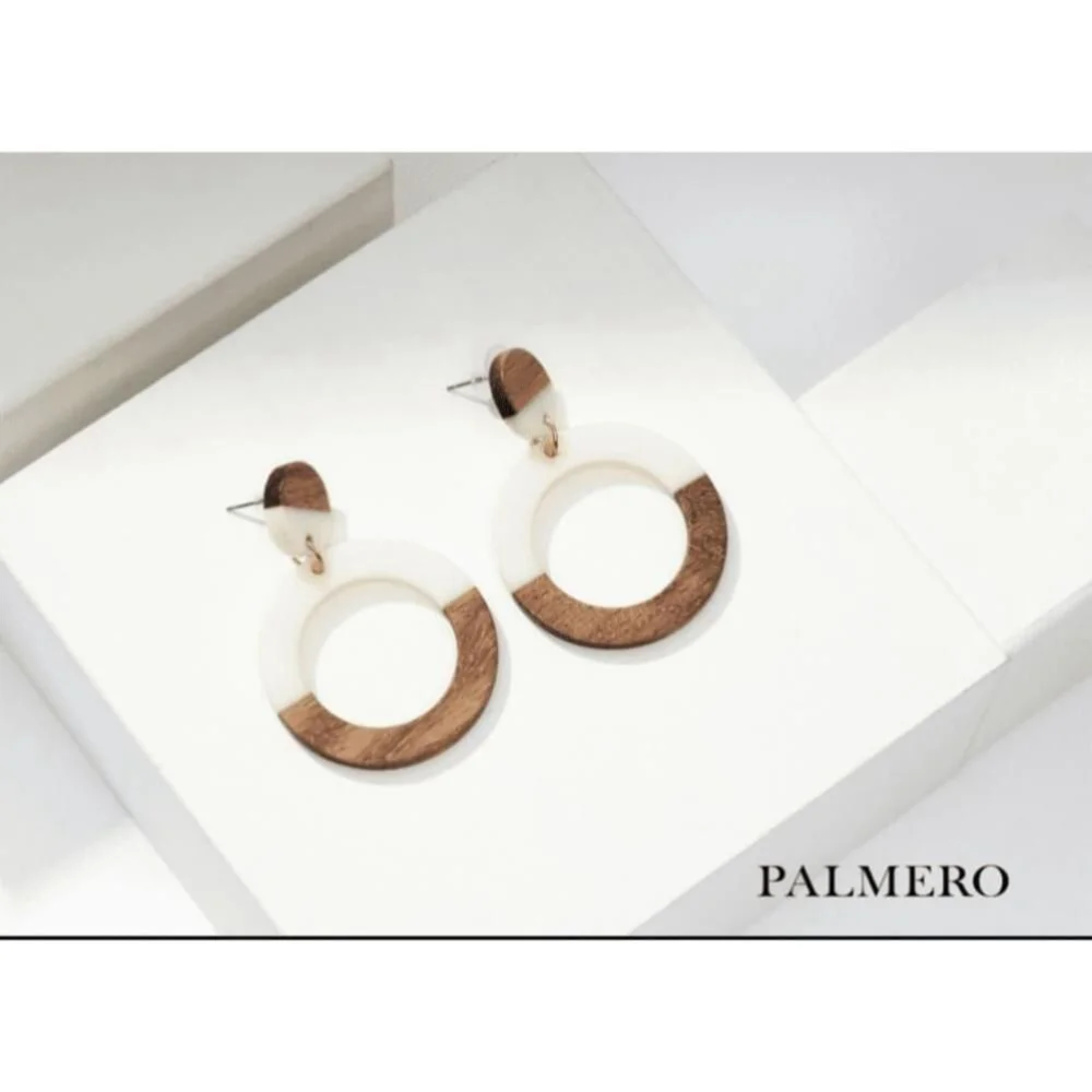 Palmero Earrings Round 14k Gold Mom Gift Girlfriend Gifts Bride Earrings